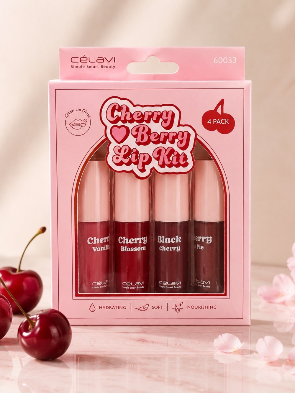 Célavi Cherry Berry Lip Kit - Pink